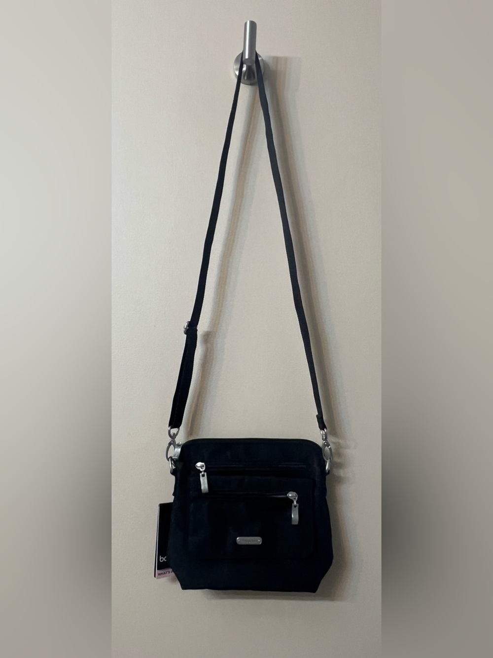 baggallini Women's Let's Escape Crossbody
Bag - BLACK CHEETAH EMBOSS